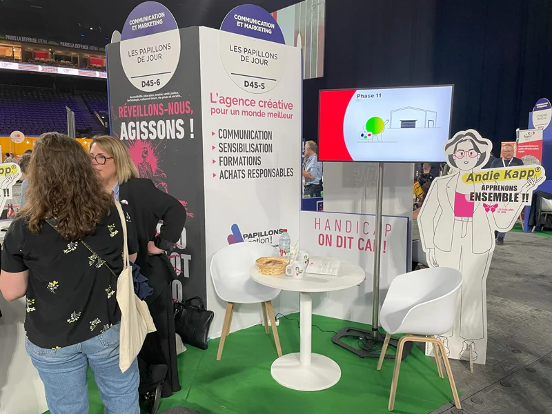 stand Papillons pour l'Inclusiv'Day 2025